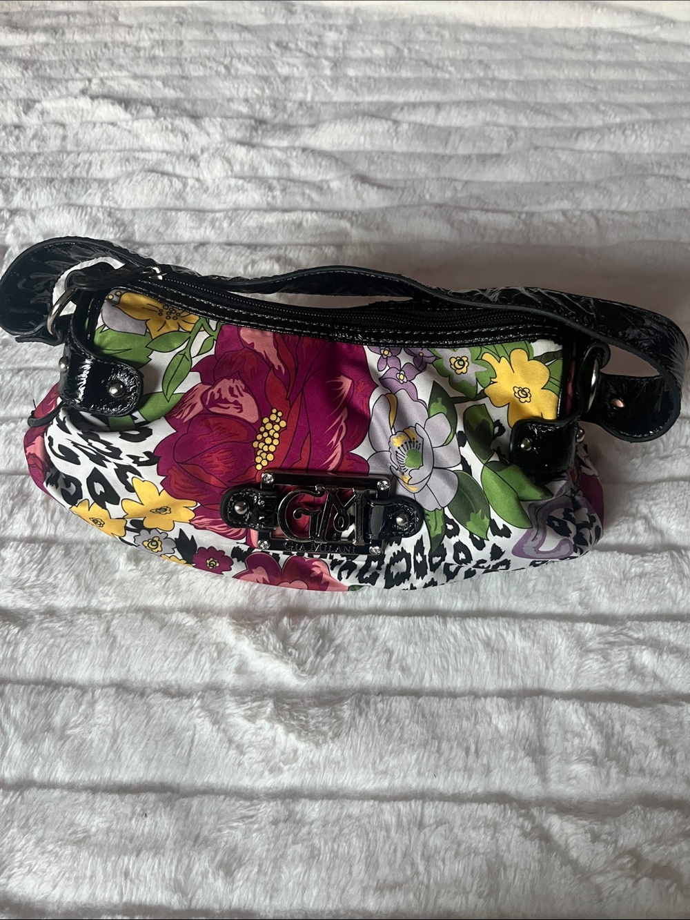 Gia Milano Retro Floral Multi-Color Women's Shoulder Bag